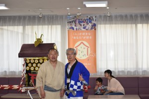 特養「納涼祭」④桂歌助さんが来訪